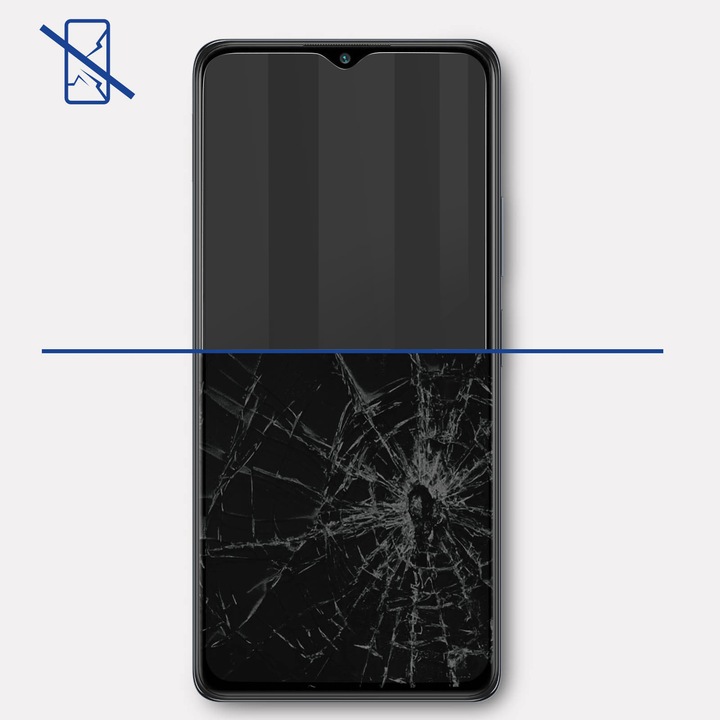 Actual product image 3MK FlexibleGlass Max screen protector, display film (1 Piece, Samsung Galaxy A22 5G)