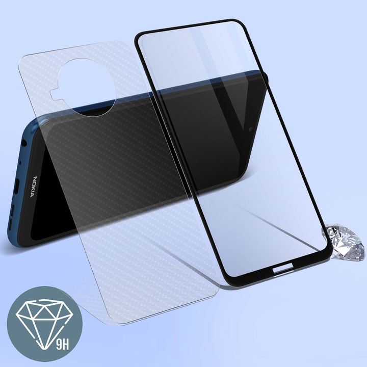Actual product image Avizar bulletproof glass, glass protective film, protective glass (1 Piece, Nokia X20)