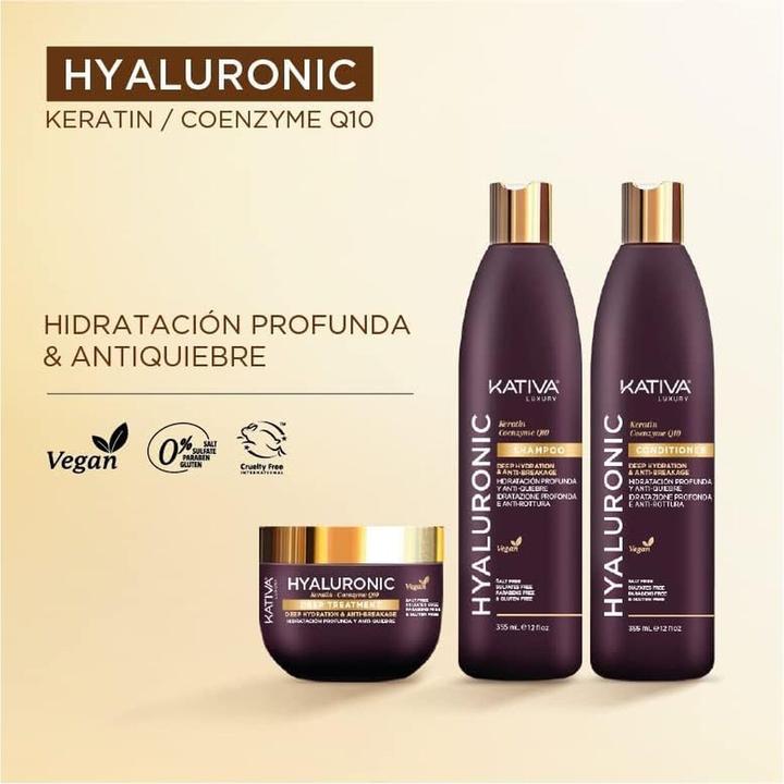 Actual product image Kativa Luxury Shampoo with Hyaluronic Acid, Keratin, and Coenzyme Q10 (Liquid shampoo)