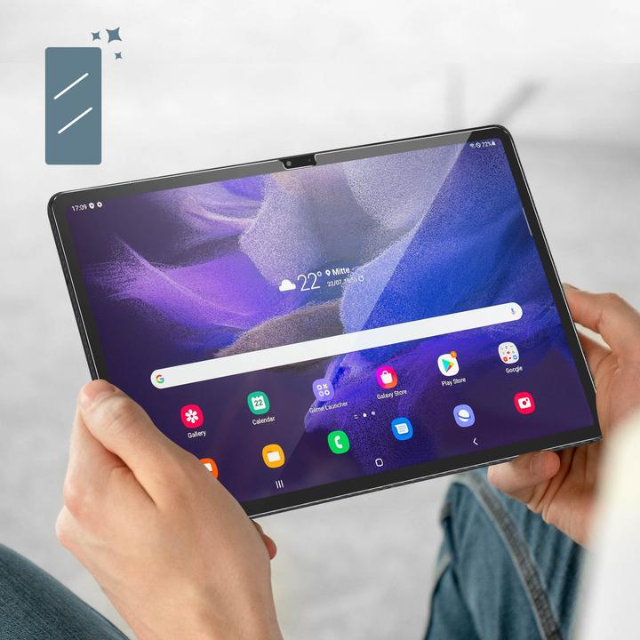 Produktbild Avizar Kristallklare Folie, Glas-Displayschutz (1 Stk., Samsung Galaxy Tab S9+)