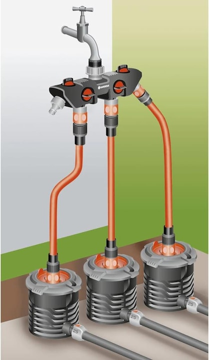 Actual product image Gardena 4-way distributor (4 way distributor, 101.60 mm)