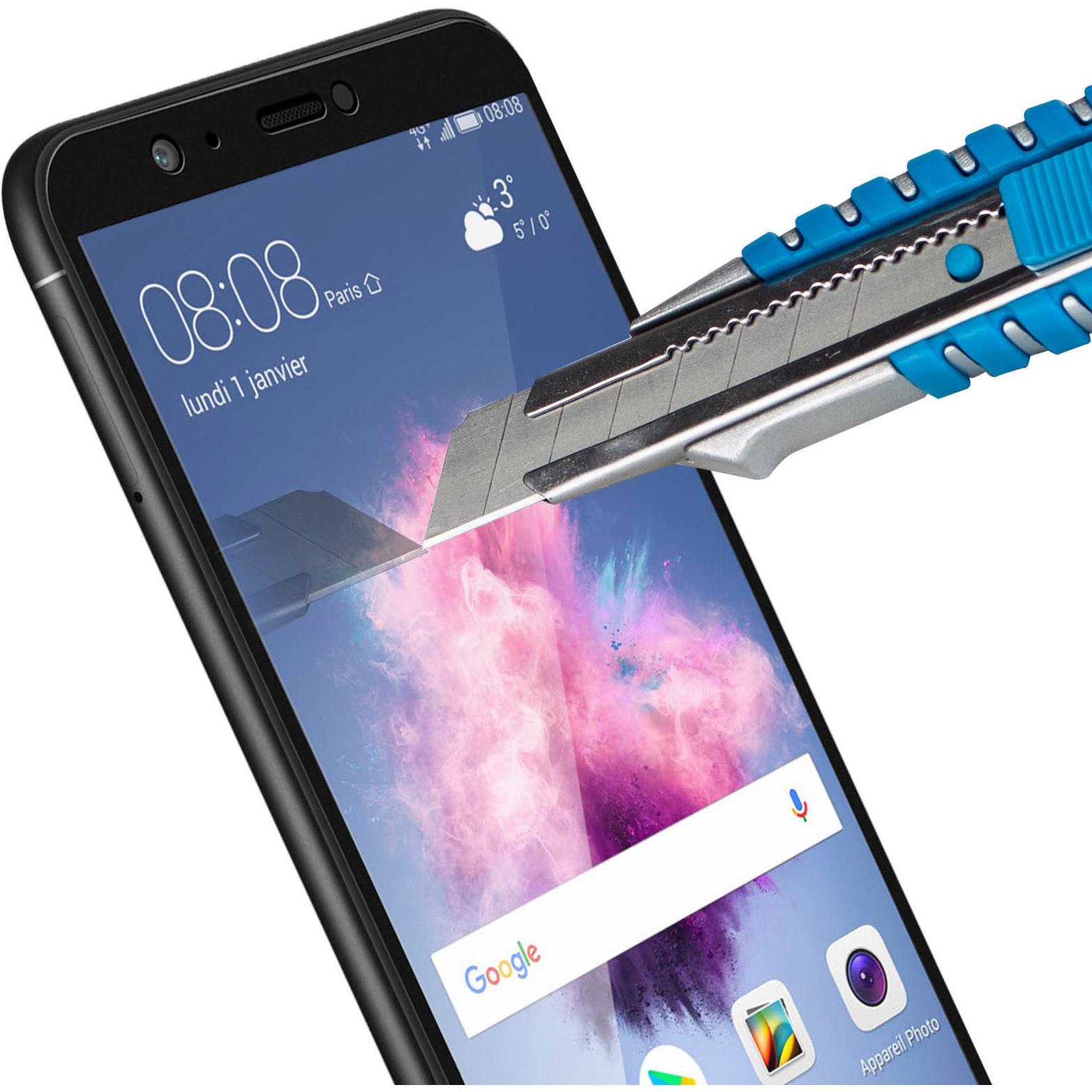 Thumbnail - Avizar Panzerglas, Glas Schutzfolie, Schutzglas (1 Stück, Huawei P Smart), Smartphone Schutzfolie, Schwarz
