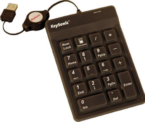 Actual product image KeySonic Ack-118 (Numeric keypad, Cable)