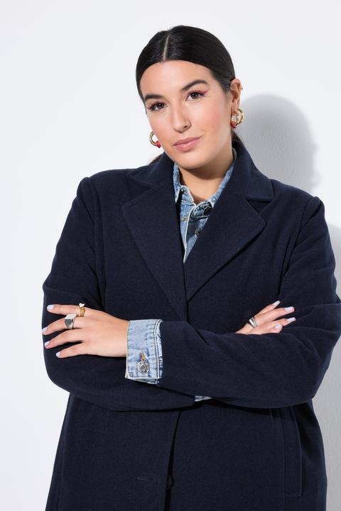 Actual product image Studio Untold Coat, slightly shaped, wool look, lapel collar