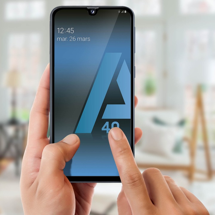 Actual product image Avizar Edge to Edge screen protector, display foil (1 Piece, Samsung Galaxy A40)