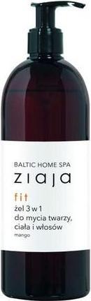 Image du produit Ziaja Baltic Home Spa Fit żel 3w1 do mycia twarzy ciała i włosów Mango 500ml (500 ml)