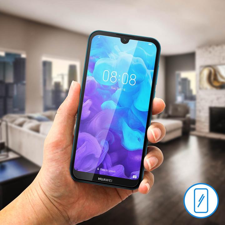 Actual product image Avizar Crystal clear film, glass screen protector (1 Piece, Honor 8s)