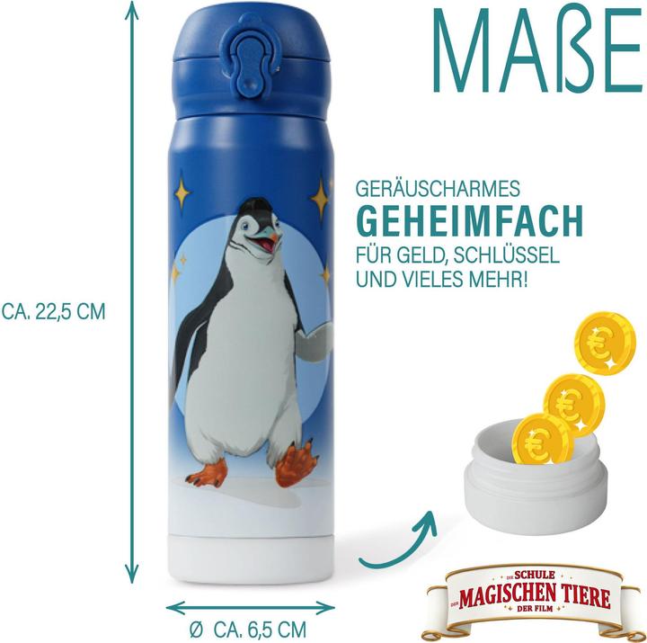 Produktbild Awave Die Schule der Magischen Tiere Trinkflasche 380 ml Edelstahl | blau, Juri (0.38 l)