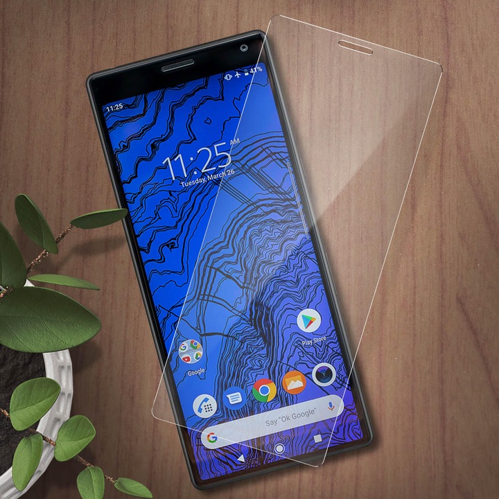 Produktbild Avizar Kristallklare Folie, Glas-Displayschutz (2 Stück, Sony Xperia 10)
