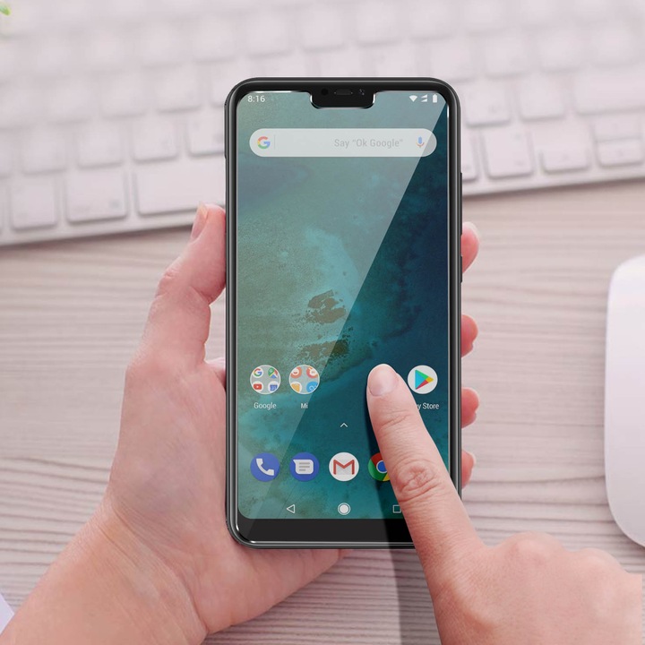 Produktbild Avizar Kristallklare Folie, Glas-Displayschutz (1 Stück, Xiaomi Mi A2 Lite?)