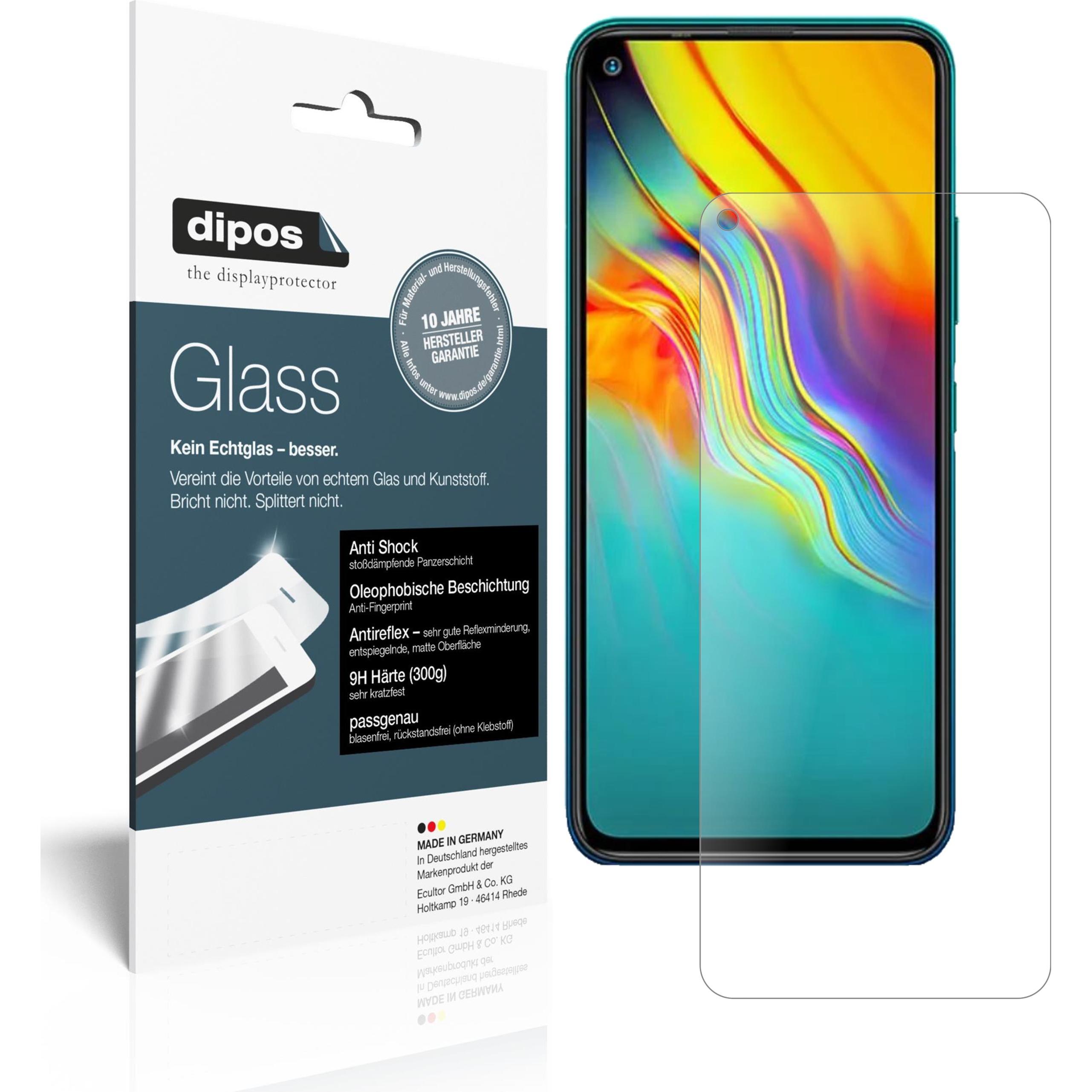 Dipos Displayschutz Anti-Shock (1 Stück, Infinix Note 7 Lite), Smartphone Schutzfolie, Transparent