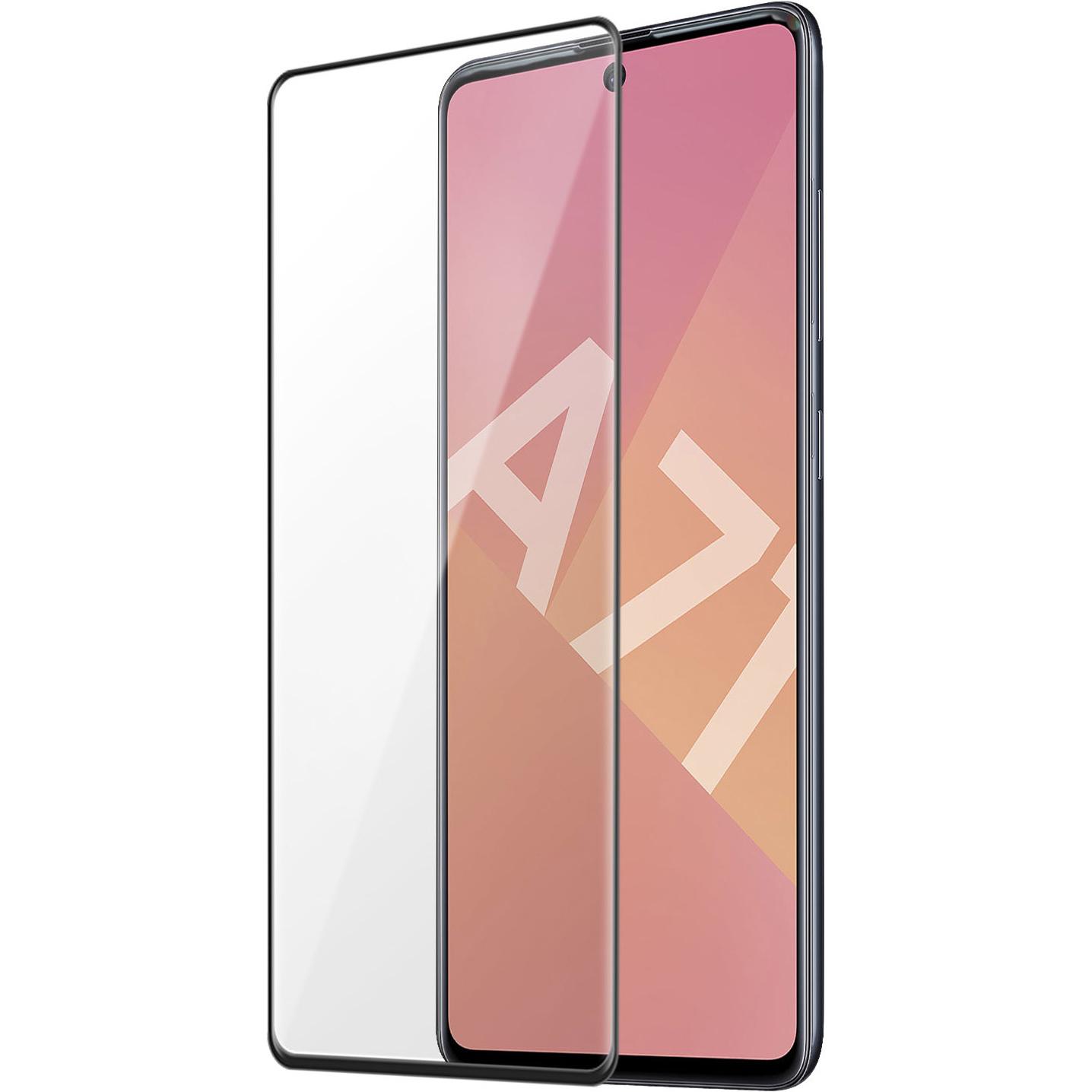 Avizar Panzerglas, Glas Schutzfolie, Schutzglas (1 Stück, Samsung Galaxy A71), Smartphone Schutzfolie, Schwarz