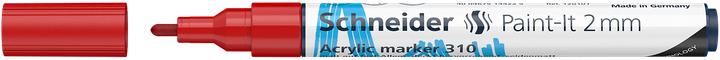 Valeurs nutritives et ingrédients Schneider Marqueur acrylique Paint-It 310 2mm rouge (1 x)