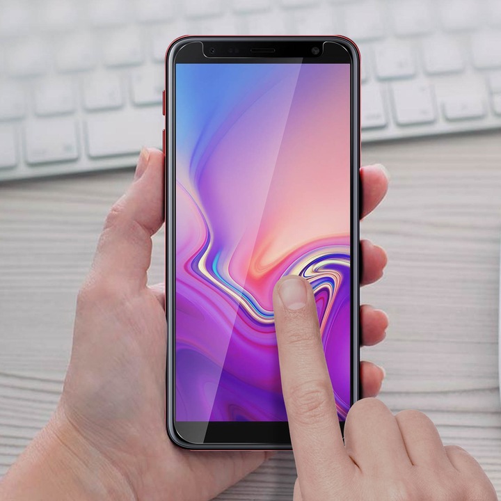 Produktbild Avizar Kristallklare Folie, Glas-Displayschutz (1 Stück, Samsung Galaxy J6+)