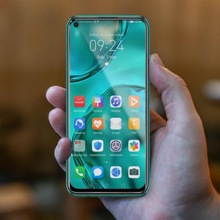Actual product image Avizar Crystal clear film, glass screen protector (1 Piece, Huawei P40 Lite)