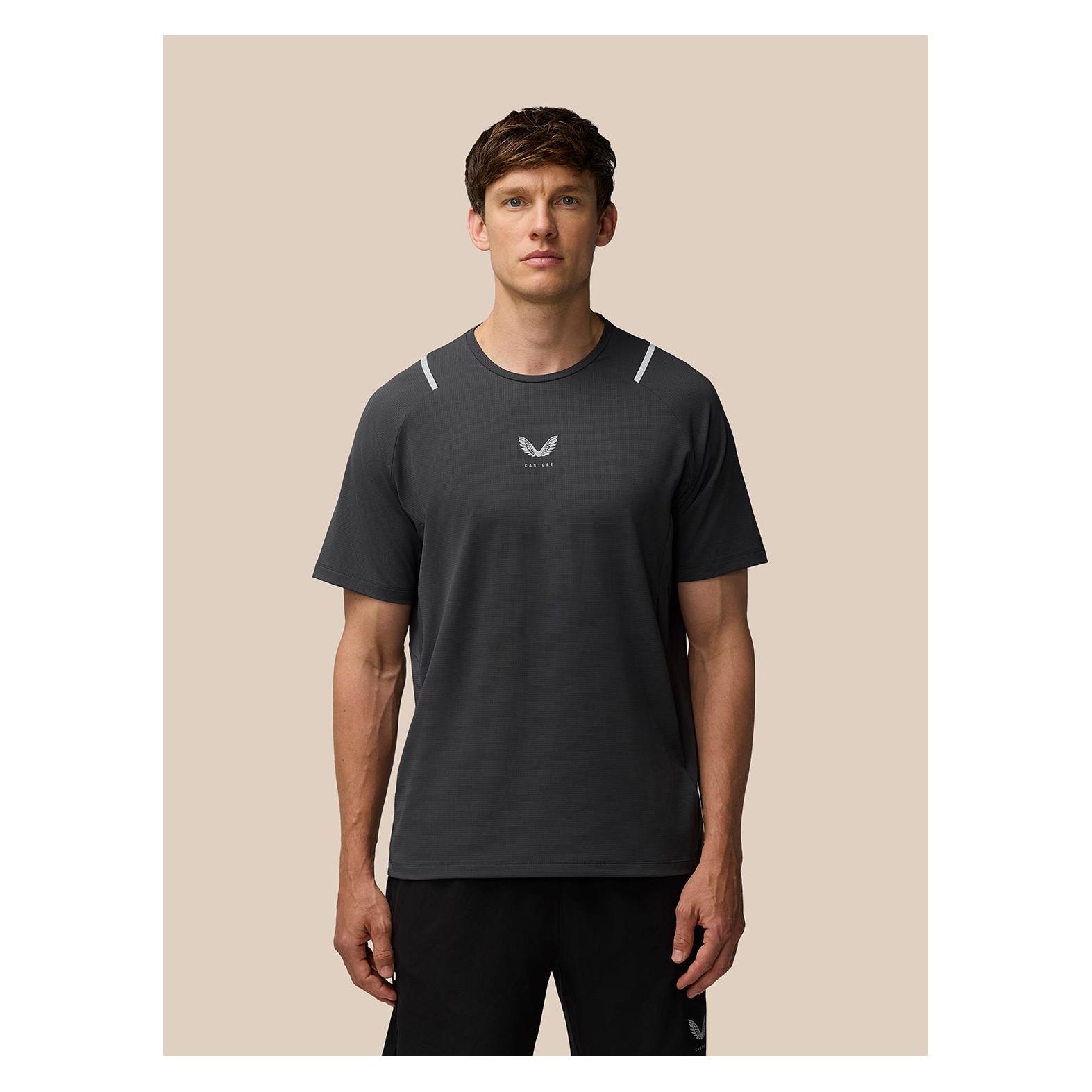 Castore, Herren, Sportshirt, T-Shirt (L), Grau, L