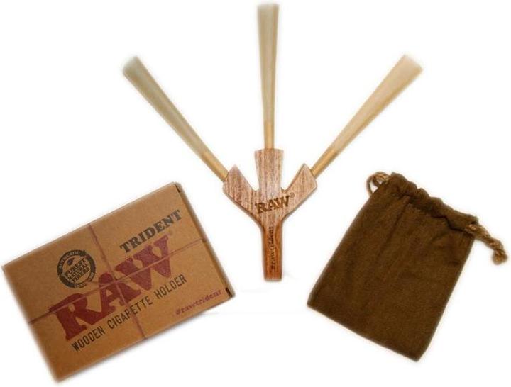 Actual product image RAW Trident 3-fold cigarette holder
