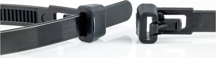 Productafbeelding WKK 5162 Kabelbinder 200 mm 7,60 mm Zwart Afneembaar, UV-gestabiliseerd 100 st. (Plastic kabelbinders, 200 mm, 100 Pcs.)