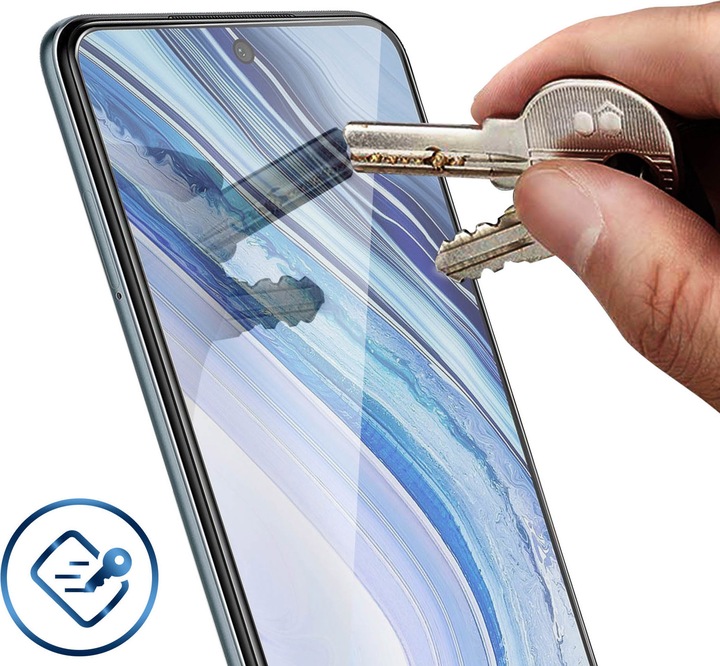 Produktbild Avizar Kristallklare Folie, Glas-Displayschutz (1 Stück, Xiaomi Redmi Note 9S)