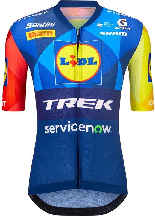 Produktbild Santini Jersey Trek Team Medium Blue/Yellow (M)