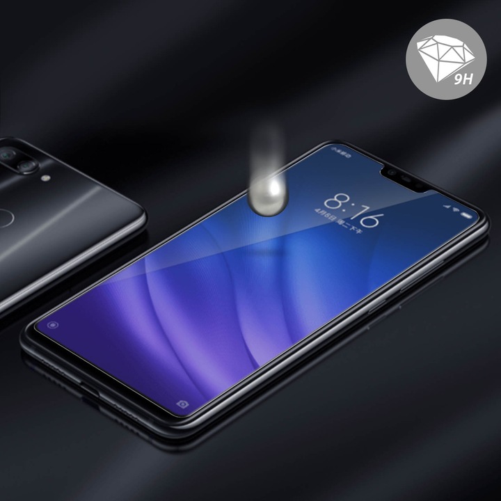 Produktbild Avizar Kristallklare Folie, Glas-Displayschutz (1 Stück, Xiaomi Mi 8 Lite)