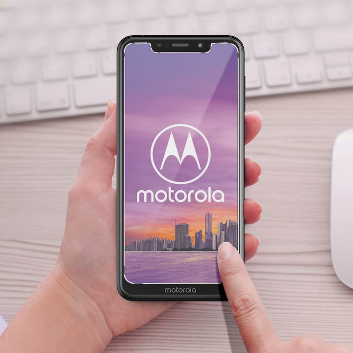 Produktbild Avizar Kristallklare Folie, Glas-Displayschutz (2 Stück, Motorola One)