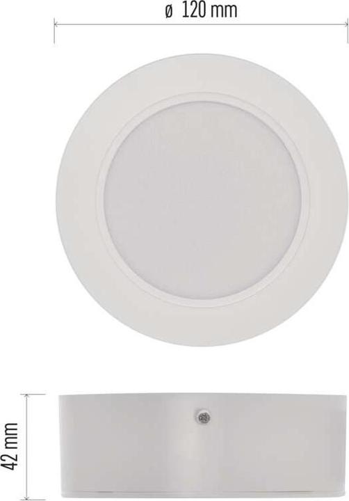 Produktbild Emos LED-Anbauleuchte RUBIC, rund, weiss, 9W, neutralweiss (900 lm)