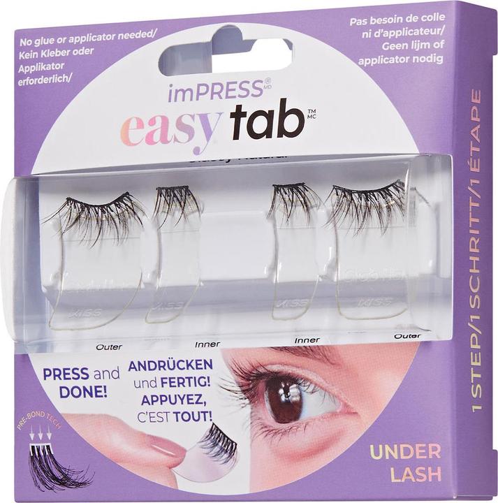 Actual product image KISS Impress Easy Tab False Eyelashes (Artificial eyelashes)