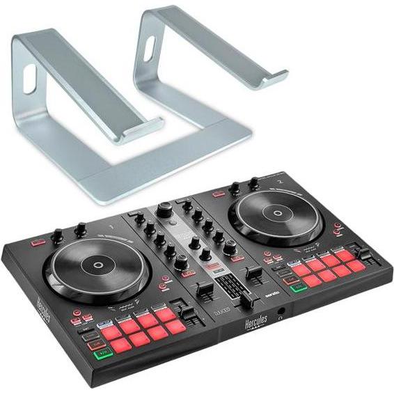 Hercules DJ Control Inpulse 300 MK2 mit Laptopständer, DJ Controller