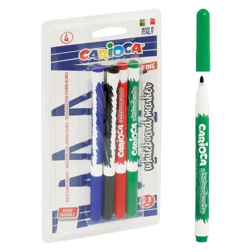 Carioca, Marker, Whiteboard Marker 4 Kleuren (4 x)