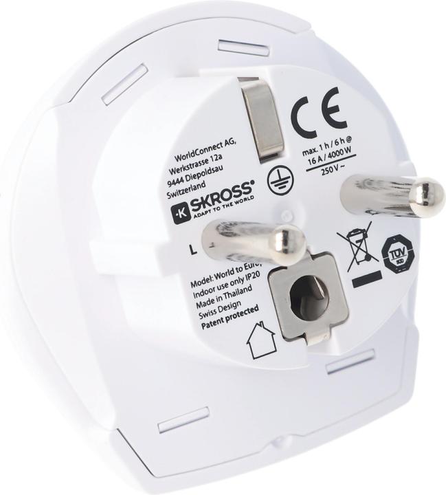 Actual product image Skross World to Europe