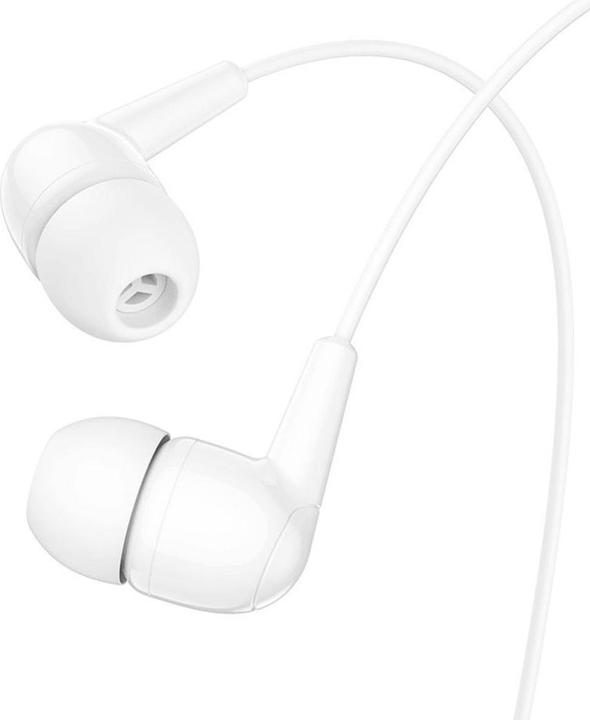 Image du produit Hoco Wired headphones wire earphones Jack 3,5 mm with microphone M97 white (Filaire)