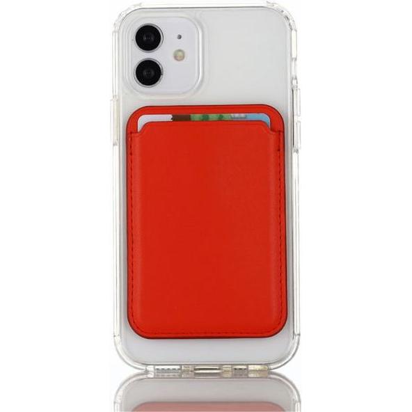 MU Classic AH MagSafe Kreditkarten Etui (Universal), Smartphone Hülle, Rot