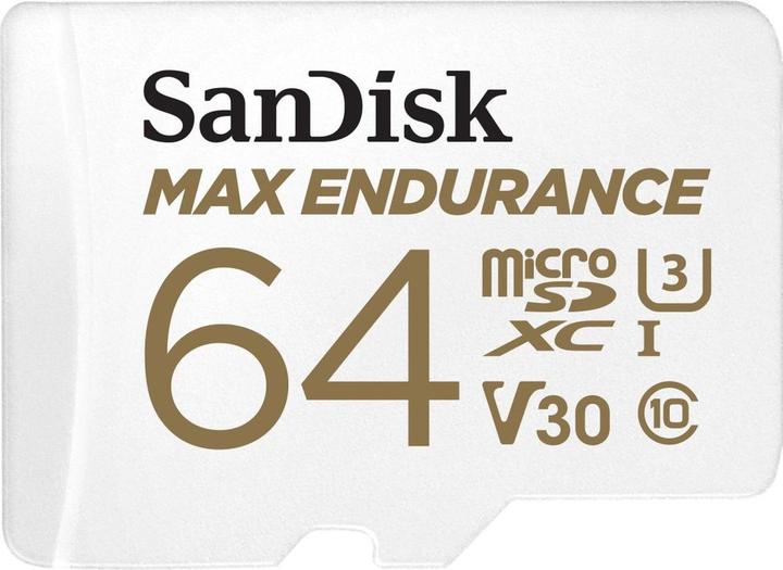 SANDISK endurance maximale (64 Go, microSDXC, U3, UHS-I)