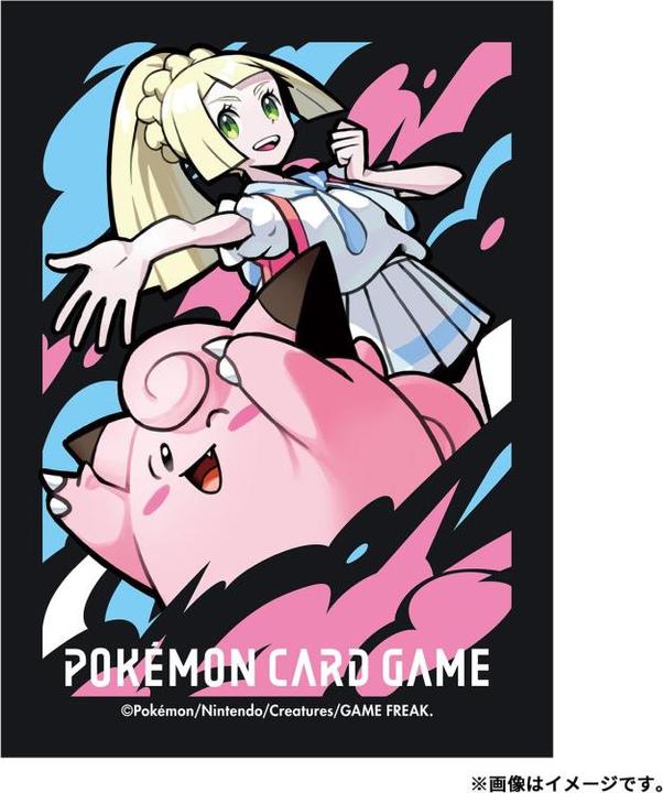 Actual product image Pokémon Pokemon Center Deck Sleeves Lillie & Clefairy