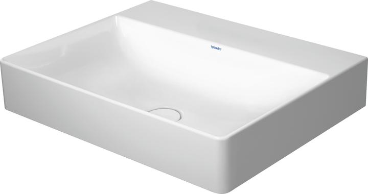 Image du produit Duravit Lavabo DURASQUARE sans meuble avec plan de toilette 600x470mm sans robinetterie blanc (470 mm, 600 mm)