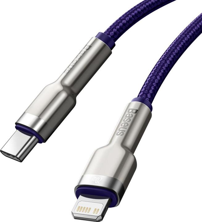 Produktbild Baseus Cafule Series USB-C cable for Lightning, 20W, 2m (purple) (2 m, USB 2.0, 20 W)