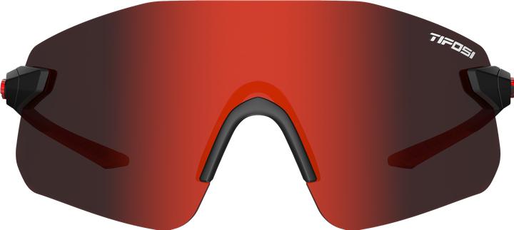 Actual product image MGA Tifosi Bird SL Matte Black Glasses (Smoke Red 15.4% Light Transmission) (New) (Mat Black, smoke red)