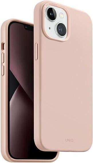 Produktbild Uniq etui Lino Hue iPhone 14 6,1" Magclick Charging różowy/blush pink (Apple iPhone 14)