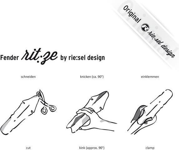 Actual product image riesel design Fender rit:ze wood gorilla (Rear mudguard)