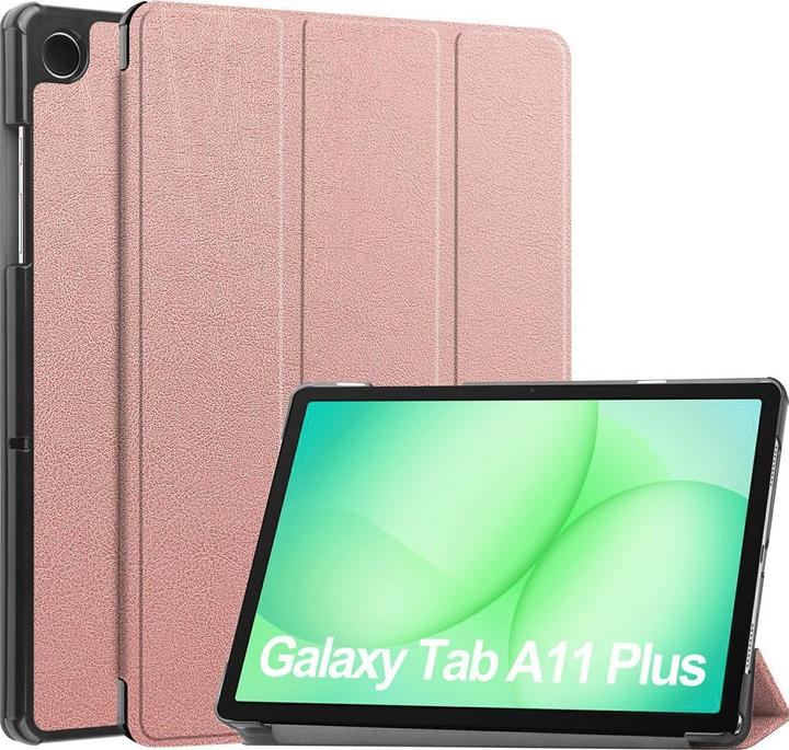 Techsuit - FoldPro - Samsung Galaxy Tab A11 Plus - Rose Gold (Samsung Galaxy Tab A11, Samsung Galaxy Tab A9)