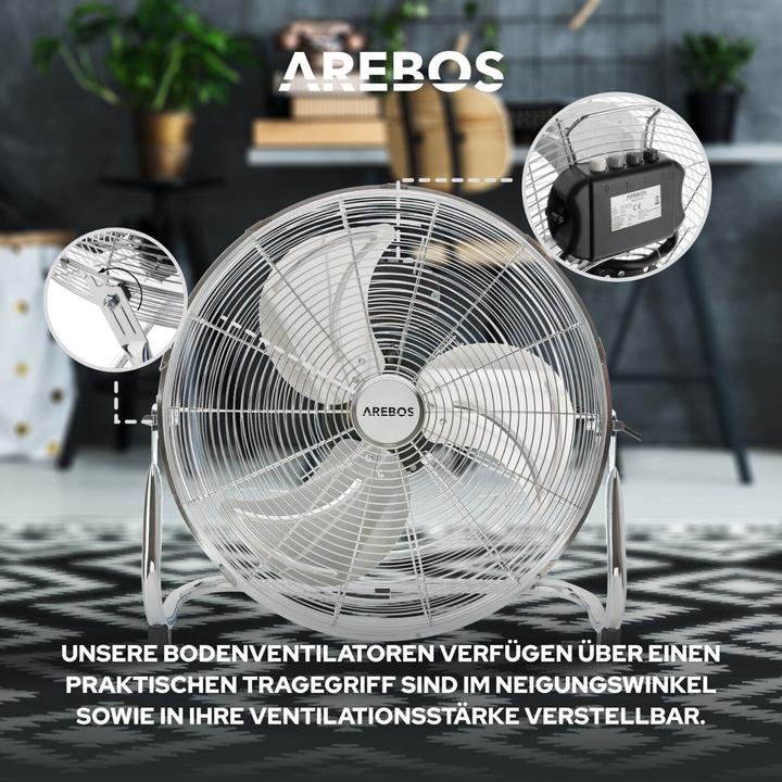 Immagine prodotto Arebos Bodenventilator (65 dB)