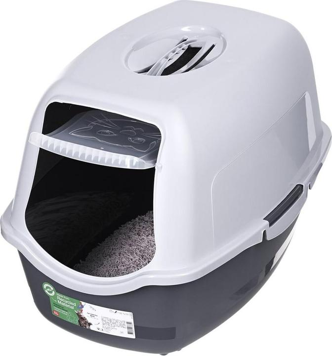 Actual product image Diamentiq kuweta BAILA jasnoszary/ciemnoszary - kuweta dla kota (Cat litter tray open)