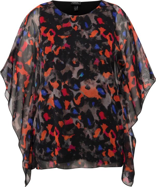 Image du produit Ulla Popken Blouse doublée oversize, col rond et manches courtes (54)