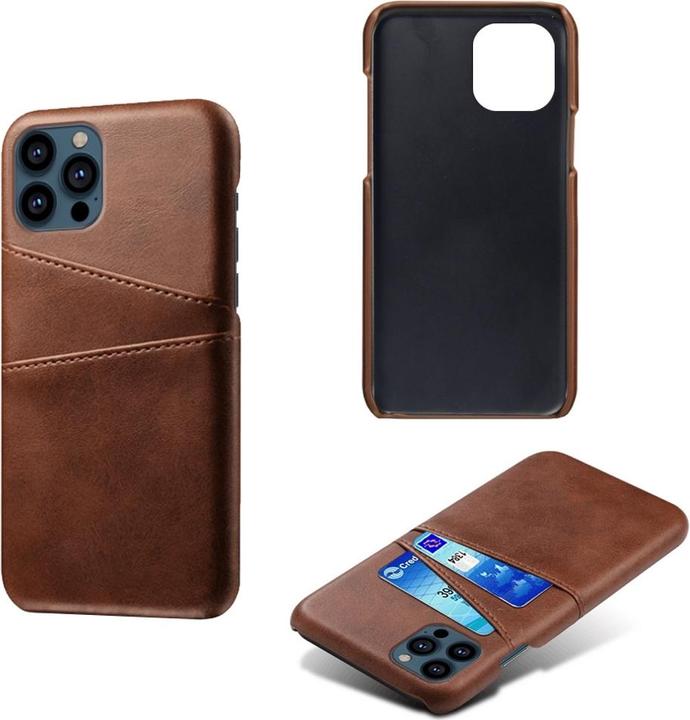 Produktbild Screenguard Apple iPhone 13 Pro CardCaddy Leder Backcase mit Kartenfächern (Apple iPhone 13 Pro)