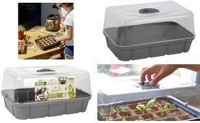 EDA Mini serra, dimensione L, volume: 15,7 L, antracite Dimensioni: (L)560 x (P)250 x (H)240 mm, in...