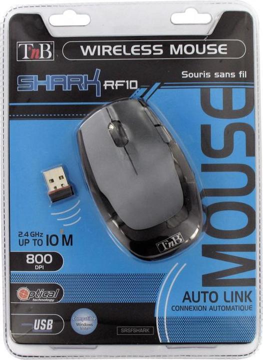 Produktbild T'nB Souris sans fil compatible Shark (Noir) (Kabellos)