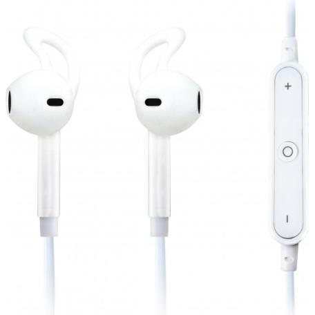 Msonic Słuchawki z mikrofonem MHS6W, Bezprzewodowe BT, Sportowe białe (Senza fili), Cuffie, Bianco