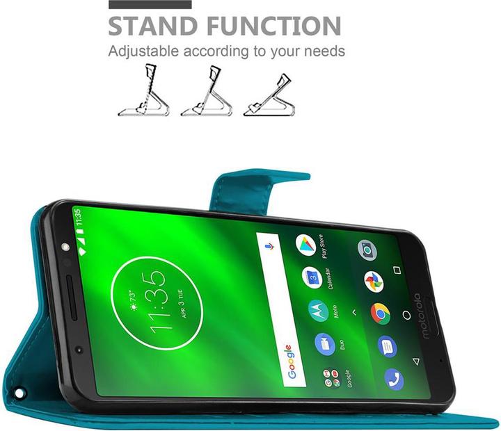 Produktbild Cadorabo Flower Book Cover (Motorola Moto G6 Plus)
