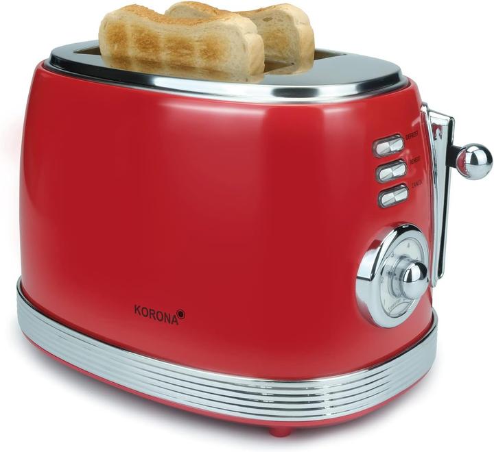Actual product image Korona 2 slice toaster retro red 21668